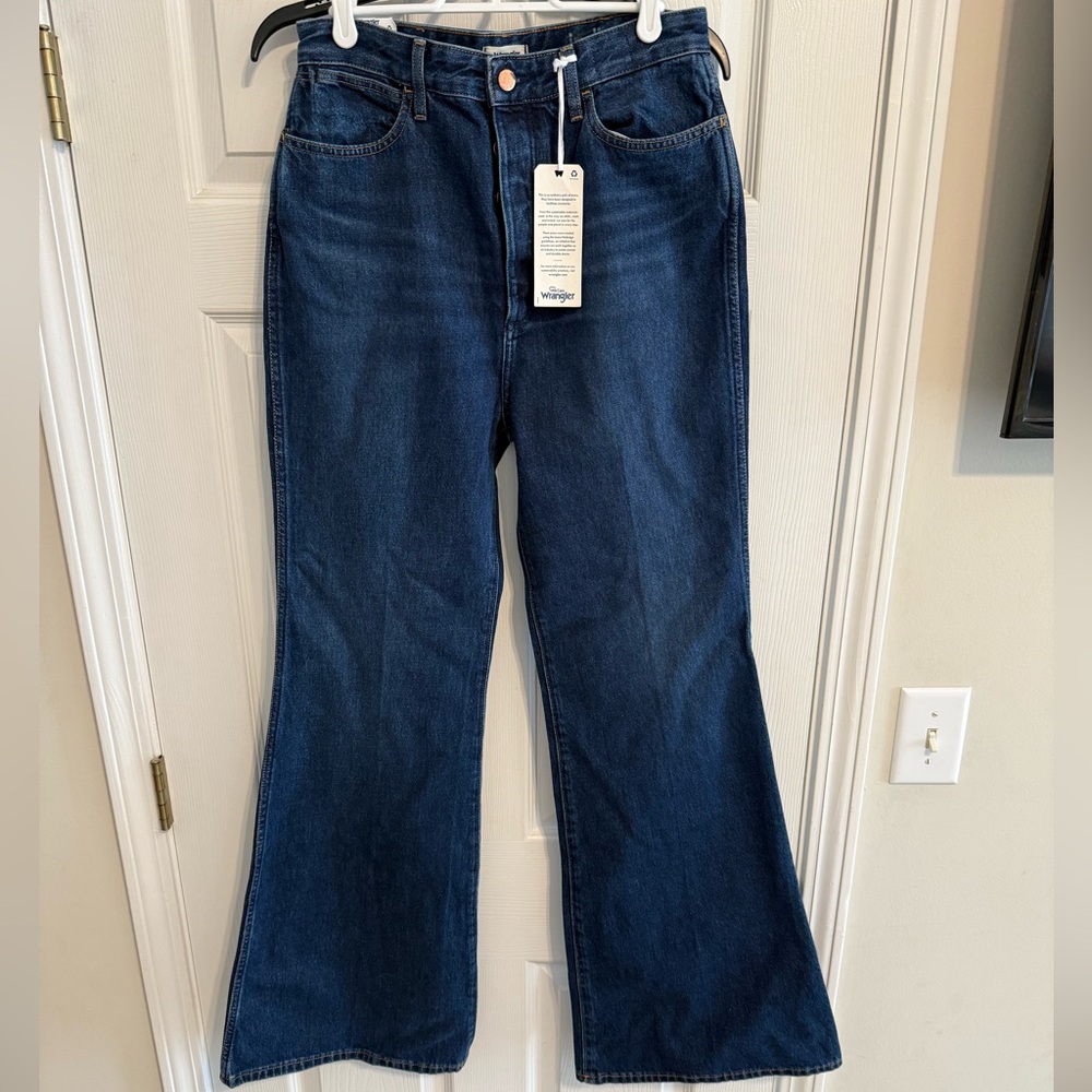 Wrangler Women's Dark Blue Flare Jeans